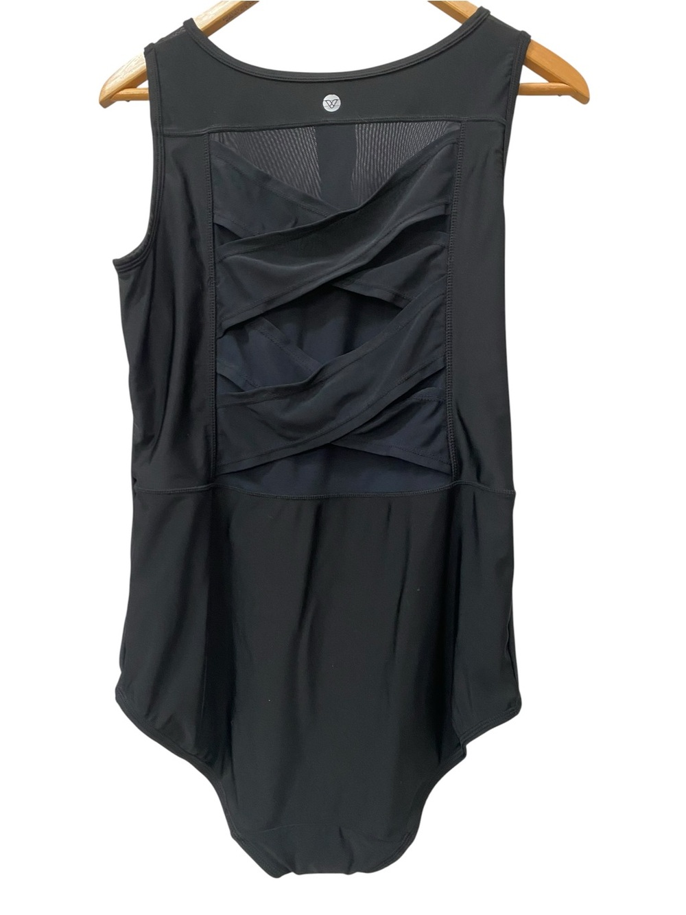Lane Bryant Livi Active Black Front-Zip One-Piece Swimsuit size 16 1X Swim Suit - Picture 2 of 10